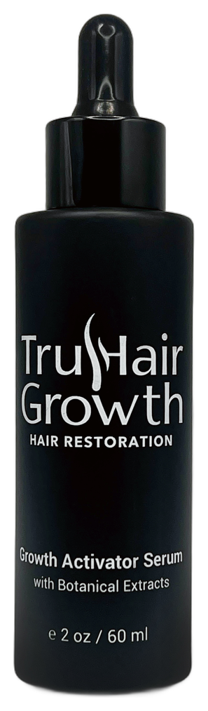 Applying Tru Hair Growth Activator Serum